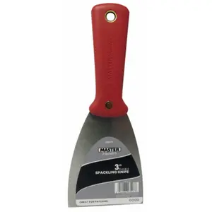 212 MAIN Red Devil 218177 3 in. Master Painter Flex Wall Scraper, Affordable Flexible Flat Blade Tool for Scrapes Walls, Automotive & Motorcycle Paint Care, Construction