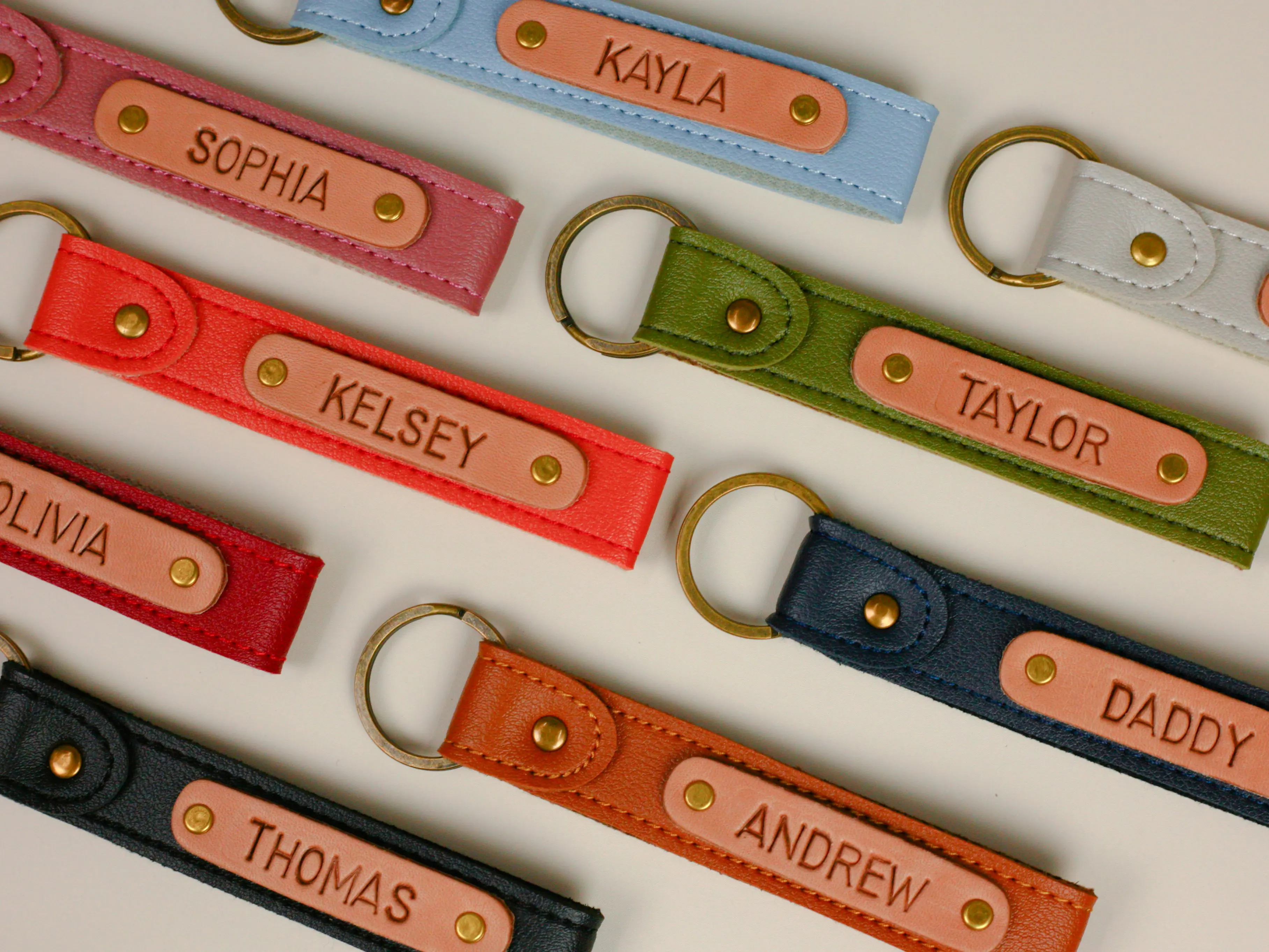 Customized Keychain, Leather Custom Keychains, Personalized keyring, Laser Engraved Keychains For Men & Women, 100% Handmade