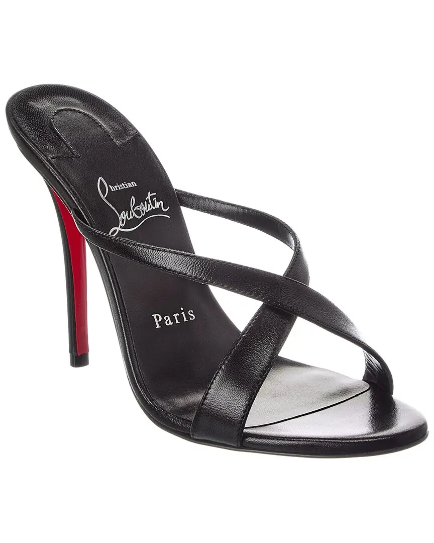 Christian Louboutin Mulazee Cross 100 Leather Sandal