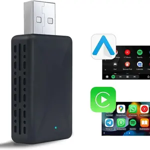 Wireless CarPlay Adapter-Convert Wired CarPlay to Wireless,Stable Connection and Mini Size,Plug & Play,50% Lower Temperature,Auto-Reconnect,Compatible with iPhone & Android & Cars 2015+