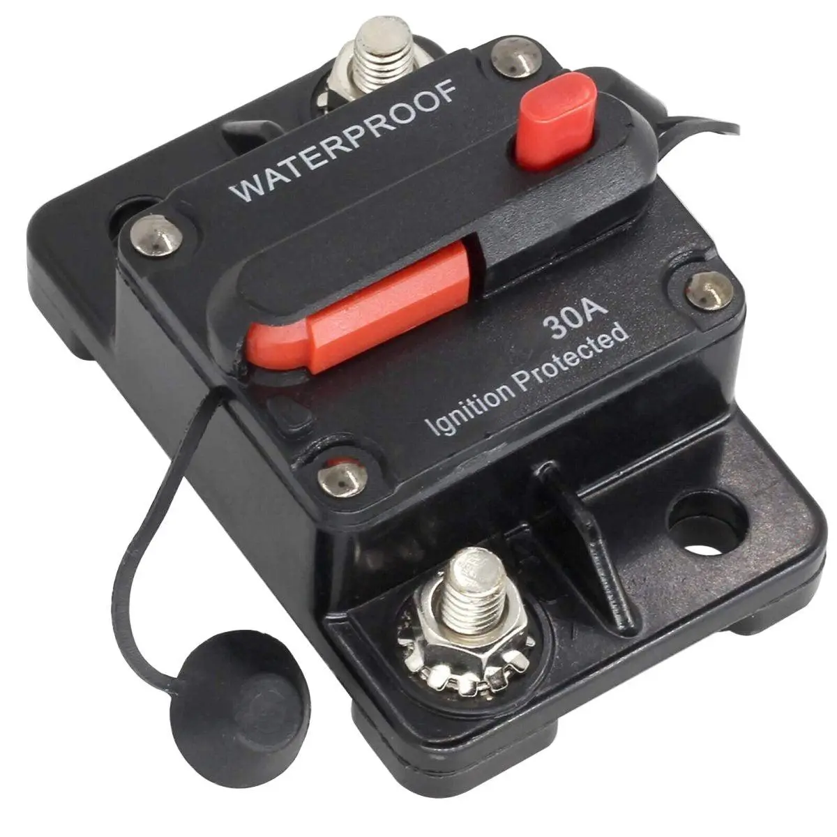 Waterproof Auto Circuit Breaker Fuse - 30-300A, 100A Compatible, DC 12V-48V, for Car, Boat, RV, Bus, Ships, Yachts, Reset Function, 30-300Amp