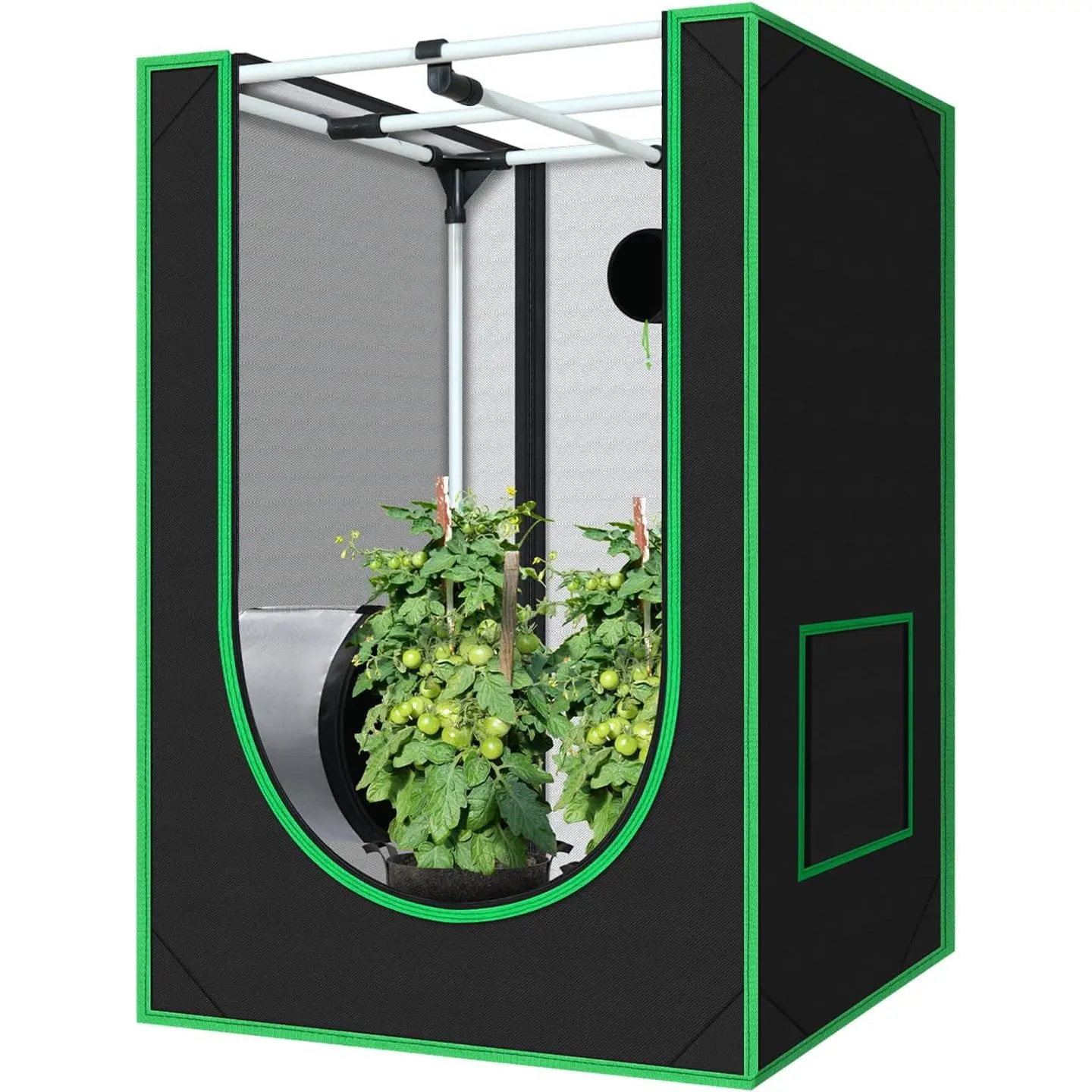 2x2 Grow Tent, 24"x24"x36" 600D Mylar Hydroponic Growing Tents for  Inside Reflective Grow Tent Growing Room Hydroponic System