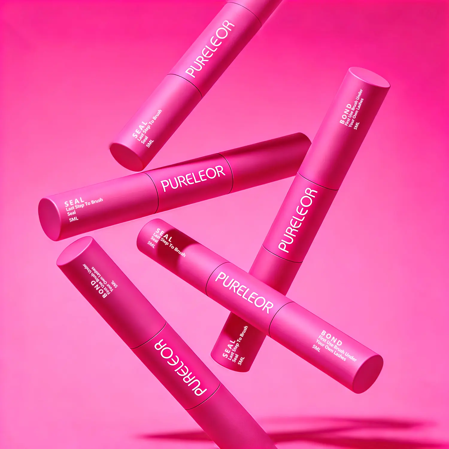 Super Strong Eyelash Clusters Bond and Seal Waterproof DIY Eyelash Cluster Glue Adhesive Black Long-Lasting for 72 Hours Latex-Free
