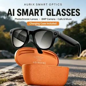 2026 Smart Ai Glasses with 800w Camera, 3600mah Power Bank, 100+ Translation, Gpt Chat, Music, Photos, Videos, Men's Sunglasses for Meetings, Daily Use, Travel