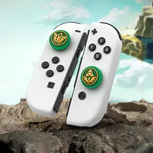 IINE Joycon Thumb Grip Caps, Gamed Theme Joystick Cover Compatible with Nintendo Switch/OLED/Switch Lite, Silicone Thumbstick Caps for Nintendo Switch