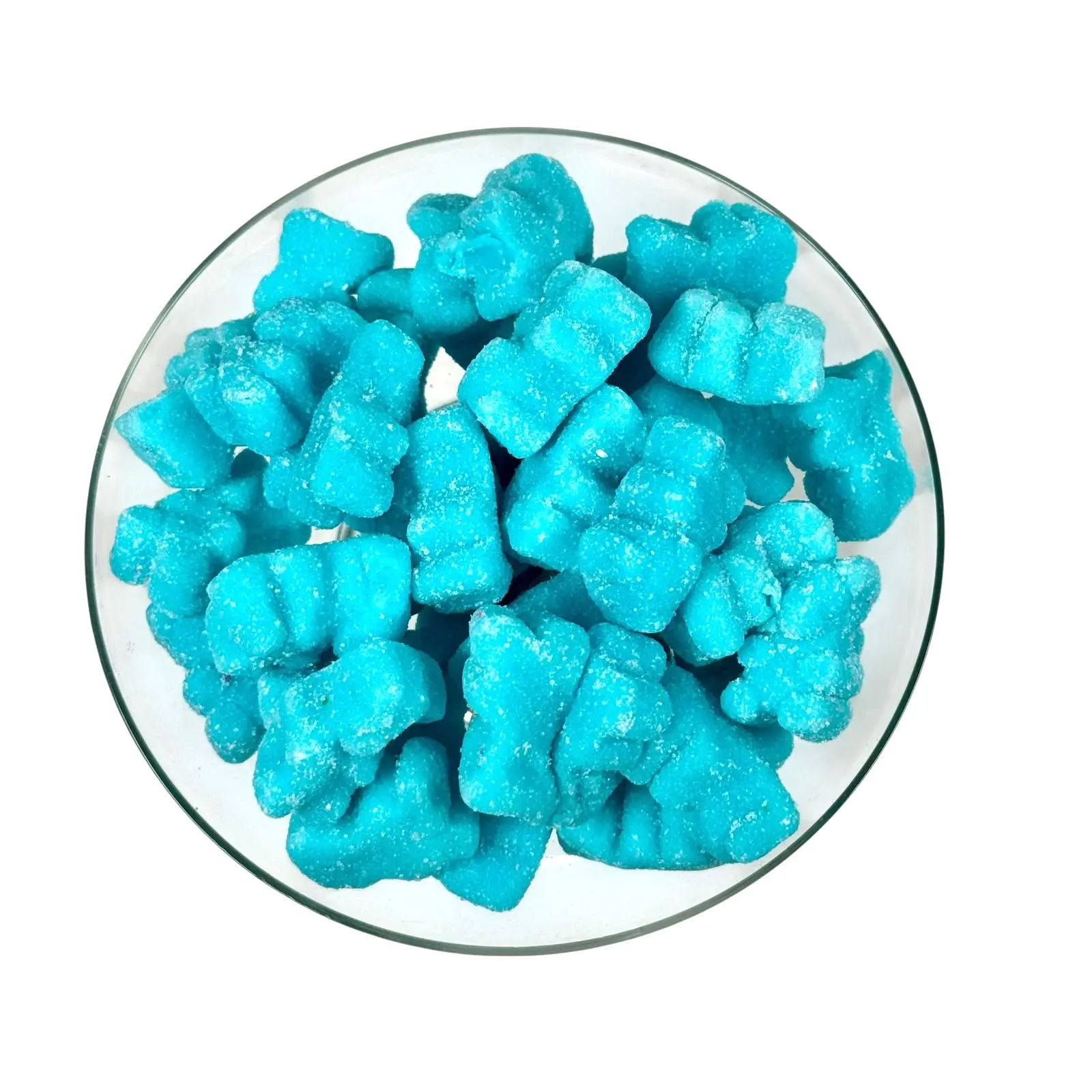 Blue Baby Bears Tangy Artificial Sugar-Based Sour Starch Candies, 8oz Bagged Tutti Frutti Flavor, Perfect Party & Christmas Snack Treat