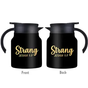 1pc/34oz/1000ml/Insulated Flask,Double Walled Insulated Coffee Pot,Stainless Steel Tea Kettle With Handle And Lid,Unique Design For Coffee And Tea Lovers,Perfect For Family And Friend Gatherings,Father's Day Gifts,Mother's Day Gifts,Christmas Gifts