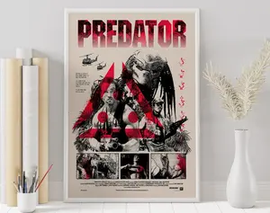 Predator Movie Poster Minimalist Wall Art Print