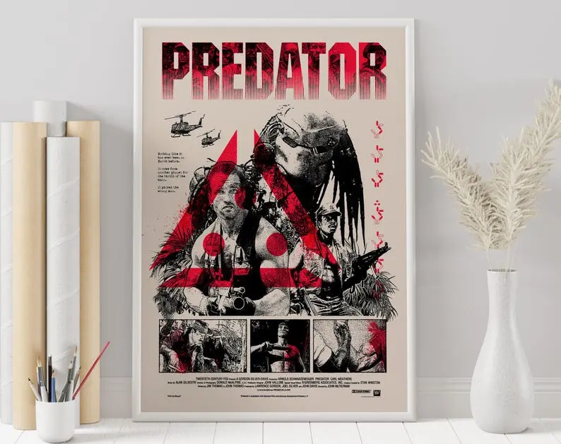 Predator Movie Poster Minimalist Wall Art Print