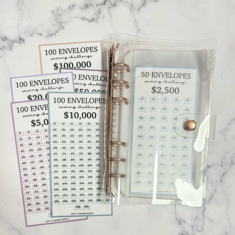 Rose Gold Binder Set