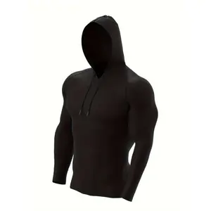 3pcs Men's Hoodie Set for Sports, Running, Fitness, and Basketball - Quick- Compression Hoodie and Casual Hooded Jacket