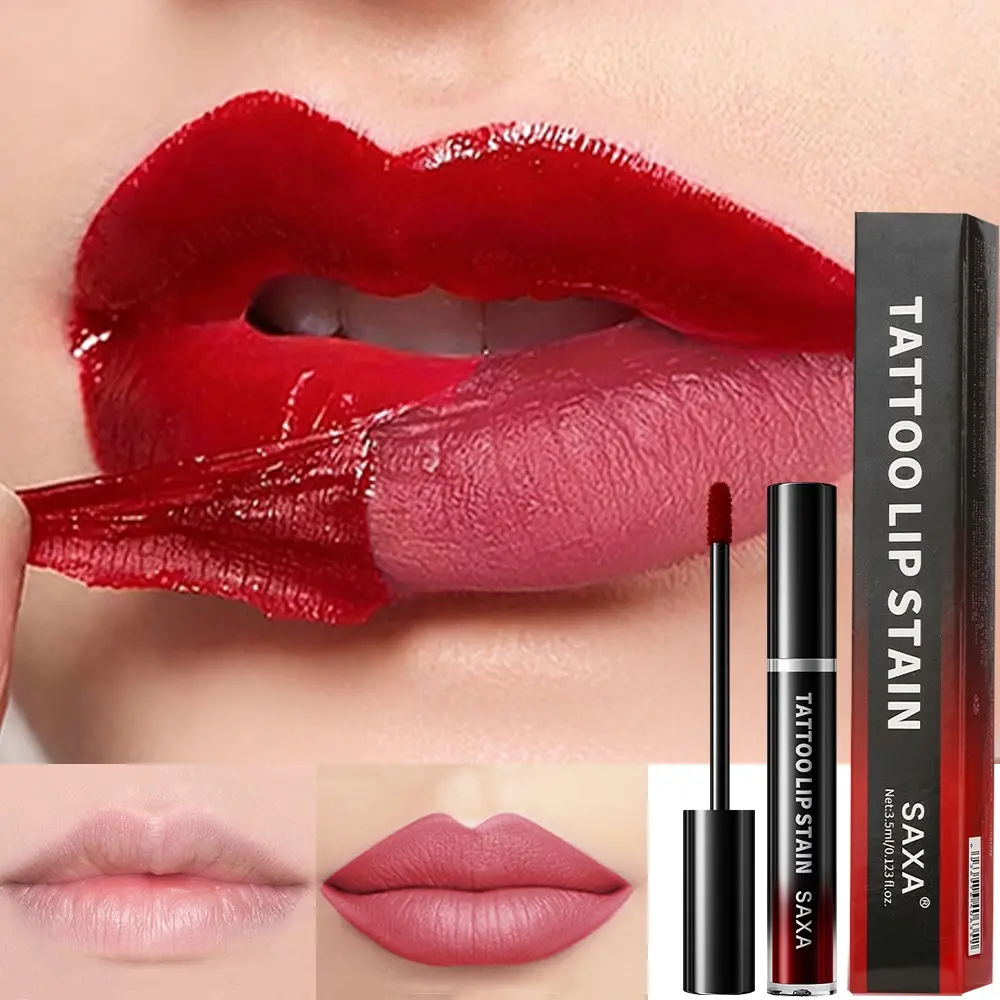 Peel off Liquid Lip Gloss Stain Long Lasting Tint Matte Finish, Non Smudge Transfer Resistant, Available in Three Colors, Perfect Makeup Gift for Women