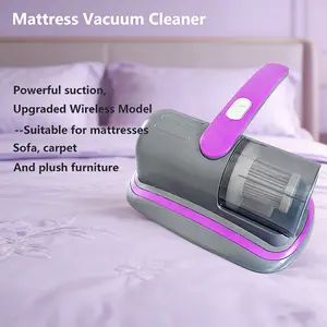Mattress vacuum cleaner for dust mite removal, Upgraded Handheld cordless vacuum, dust cleaning, powerful vacuum bed cleaner, used for deep cleaning beds, carpets, sofas, Pet hair, and upholstered furniture