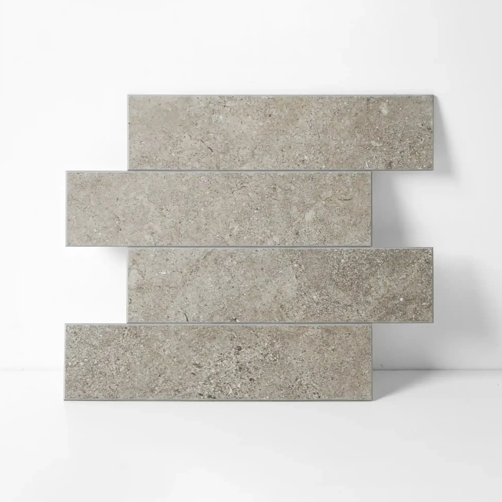COLAMO Luxe Elongated Subway Peel & Stick Tile - Rock Gray  - Home Improvement Wall Stickers for Kitchen, Living Room, Vanity, RV Decor self adhesive backsplash