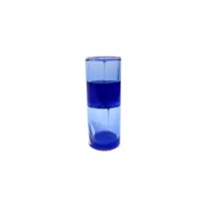 212 MAIN Small Blue Plastic Ooze Tube Cat Toy - Decorative Pet Accessory for Cats, Provides Mesmerizing Play Experience, Serves as a Decoration