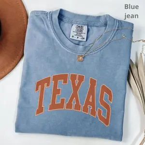 Comfort Colors Texas T-shirt, Game Day Football T-shirt, Texas Football, Varsity Letter, Texas State Pride, Cute Texas Gift For Him, Outfits Gift For Her