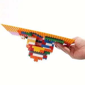 16count 16X32 Points Building Base Plate, Ideal For Kids' Creativity & Imagination - Measures 12.6x25.5cm For Endless Fun & Learning, 5x10inch