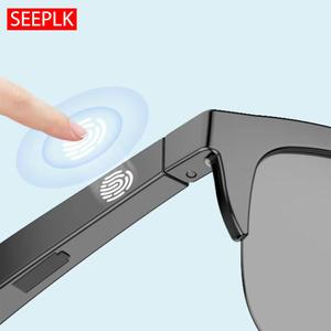 touch control wireless smart sunglasses, hifi sound & hd lens glasses, multifunctional bt glasses for fall, electronic audio & video product, smart glass eyewear, durability, wearable, digital, slim