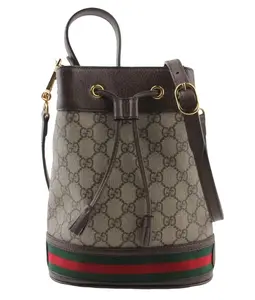 Pre-owned GUCCI Coated Canvas Bucket Bags GG Supreme Ophidia Bucket Bag