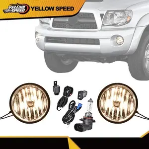 Smoked Bumper Fog Lights Lamps W/switch+Bulbs Kit Fit For 05-11 Toyota Tacoma