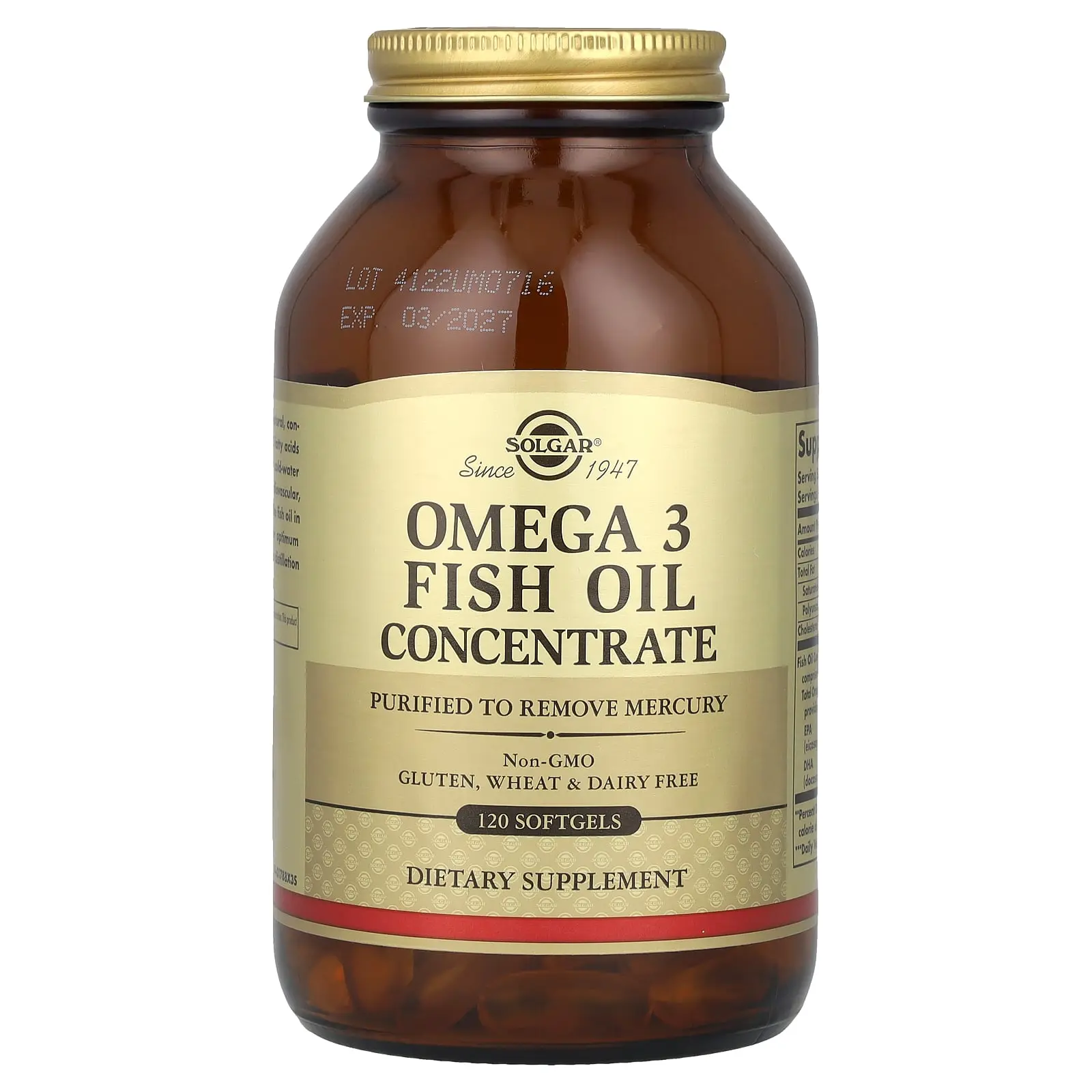 Solgar Omega 3 Fish Oil Concentrate, 120 Softgels Solgar Omega 3 Fish Oil Concentrate, 120 Softgels