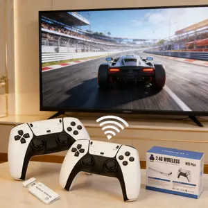 Game Console with 9 Classic Emulators, 4K HDMI Output, Plug-And-Play Video Game Stick, over 200 Games Included, 2.4g Wireless Controller, Game Peripherals