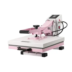 【Summervibes】VEVOR Heat Press,  , 15 x 15 inch Digital Heat Press Machine, Slide Out Heat Transfer Machine, Fast and Even Heating, 2-Layer Insulation Cotton, Heat Transfer Machine for T-Shirts/Pillows/Bags, Pink