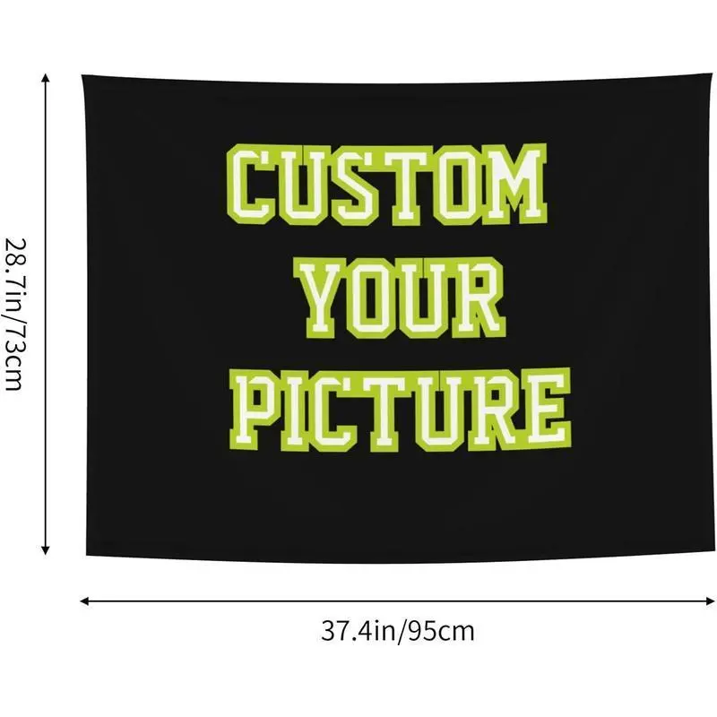 Custom Image-Upload Signature Print Tapestry - Horizontal Banner Wall Hanging, Artwork Print Tapestry, Wall Decor for Bedroom, Room Decorations, Decor Accessories, Apartment Decorating Home Supply