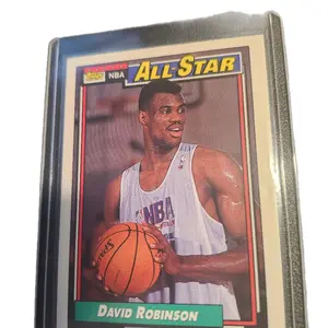 Topps 1992-93 All-Star David Robinson #106 San Antonio Spurs Legend Hall of Fame Basketball Card 10x All-Star 2x NBA Champ Early 90s Nostalgia