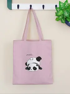 Panda Pattern Printed Handbag, Large Capacity Shoulder Bag, Tote Shoulder Bags, Casual Daily Use Simple Versatile Handbag for Men and Women, Fashionable Tote Bag