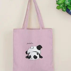 Panda Pattern Printed Handbag, Large Capacity Shoulder Bag, Tote Shoulder Bags, Casual Daily Use Simple Versatile Handbag for Men and Women