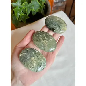 Prehnite Palm Stone