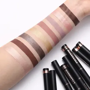 8 Color Cream Eyeshadow Stick Set, Waterproof, Long-Lasting, High Pigment Matte Pencils, Multicolor Eye Makeup