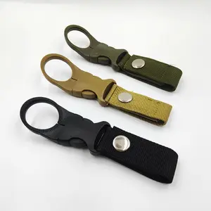 4pcs Durable Tactical Molle Clip Buckle for Outdoor Activities - Nylon Belt Key Ring Keychain Holder Carabiner Hook Can Be Used with Ordinary Belts, Tactical Belts, and Tactical Backpacks Star Carabiner