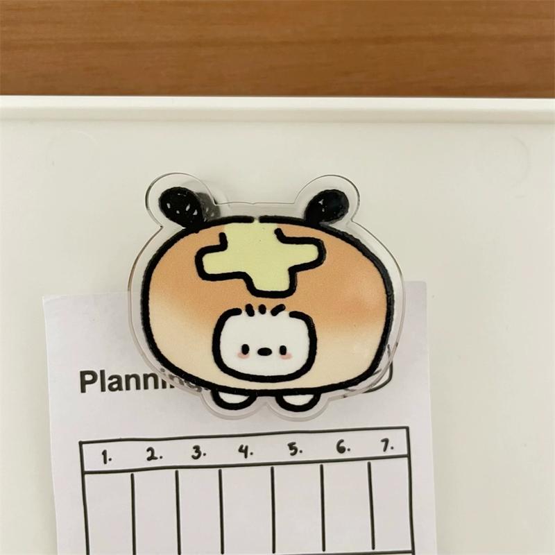 Sanrio Random 1/2/piece Pacha Dog Sealing Clip, High-Value PP Clip, Multifunctional Folder for Girls & Students, Travel Accessories