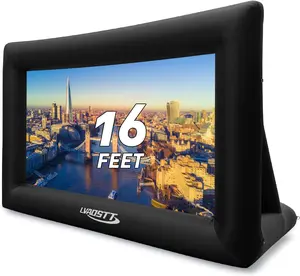 16FT Inflatable Projector Screen - Easy Setup Outdoor Movie Screen for Backyard Family Nights & Pool Parties - Front & Rear Projection with Air Blower - Perfect for Memorable Movie Experiences LVAOSTT