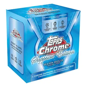 2025-26 Topps Chrome Sapphire UEFA Club Competitions Hobby Box