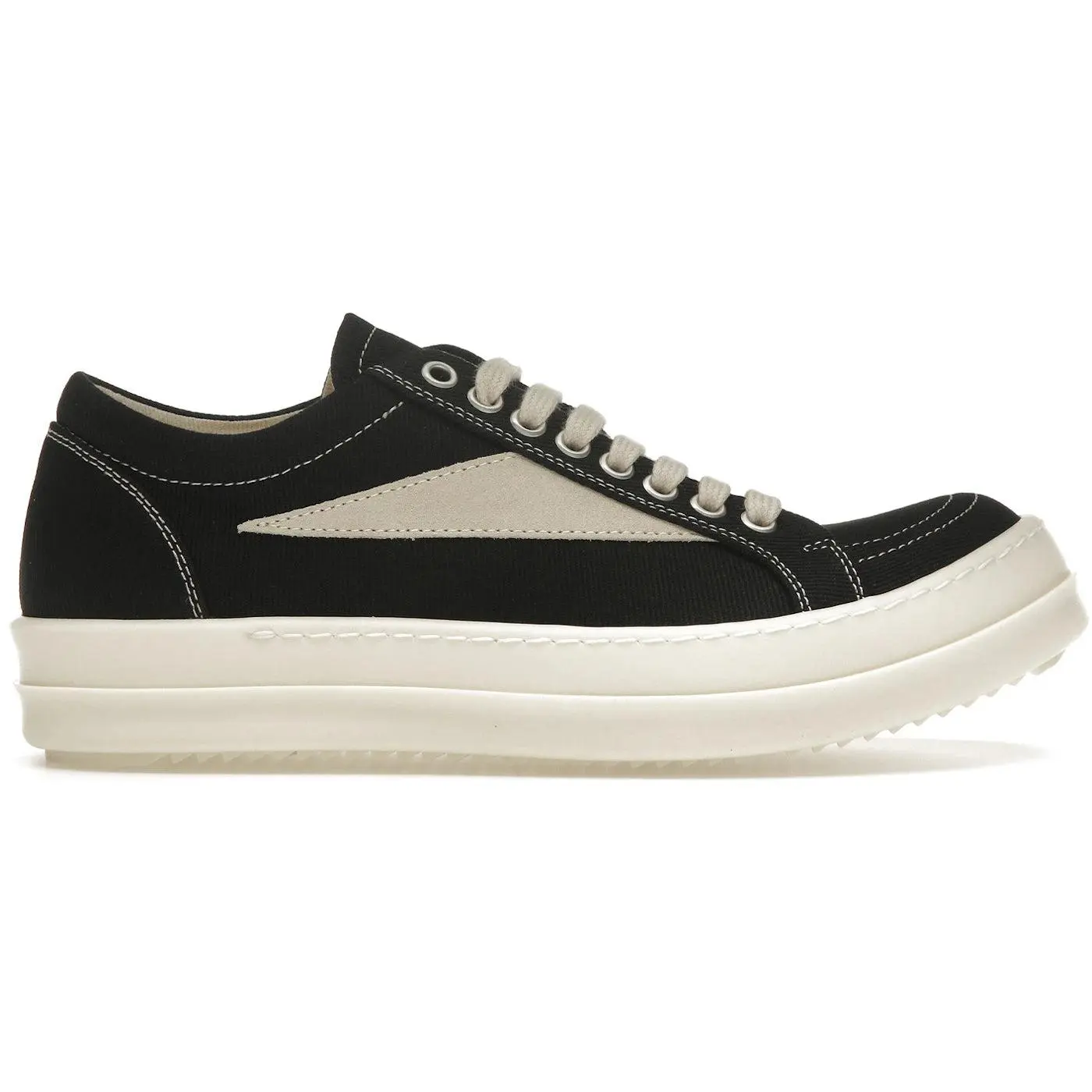 1124263 Rick Owens Wmns DRKSHDW Vintage Sneaker Black Milk