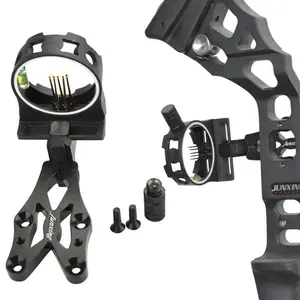 1 PC Short 5-Pin Sight, sturdy and durable with clear aiming lines, stable-installation archery sight, wide clear field of view and adjustable design, essential archery accessories for competitions and training