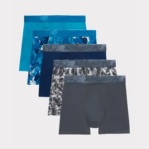 Hanes Moves Boys' Breathable Boxer Brief Underwear X-temp 5-pack Multi Pack Comfortable Fit Soft Stretch Fabric Bx92f5