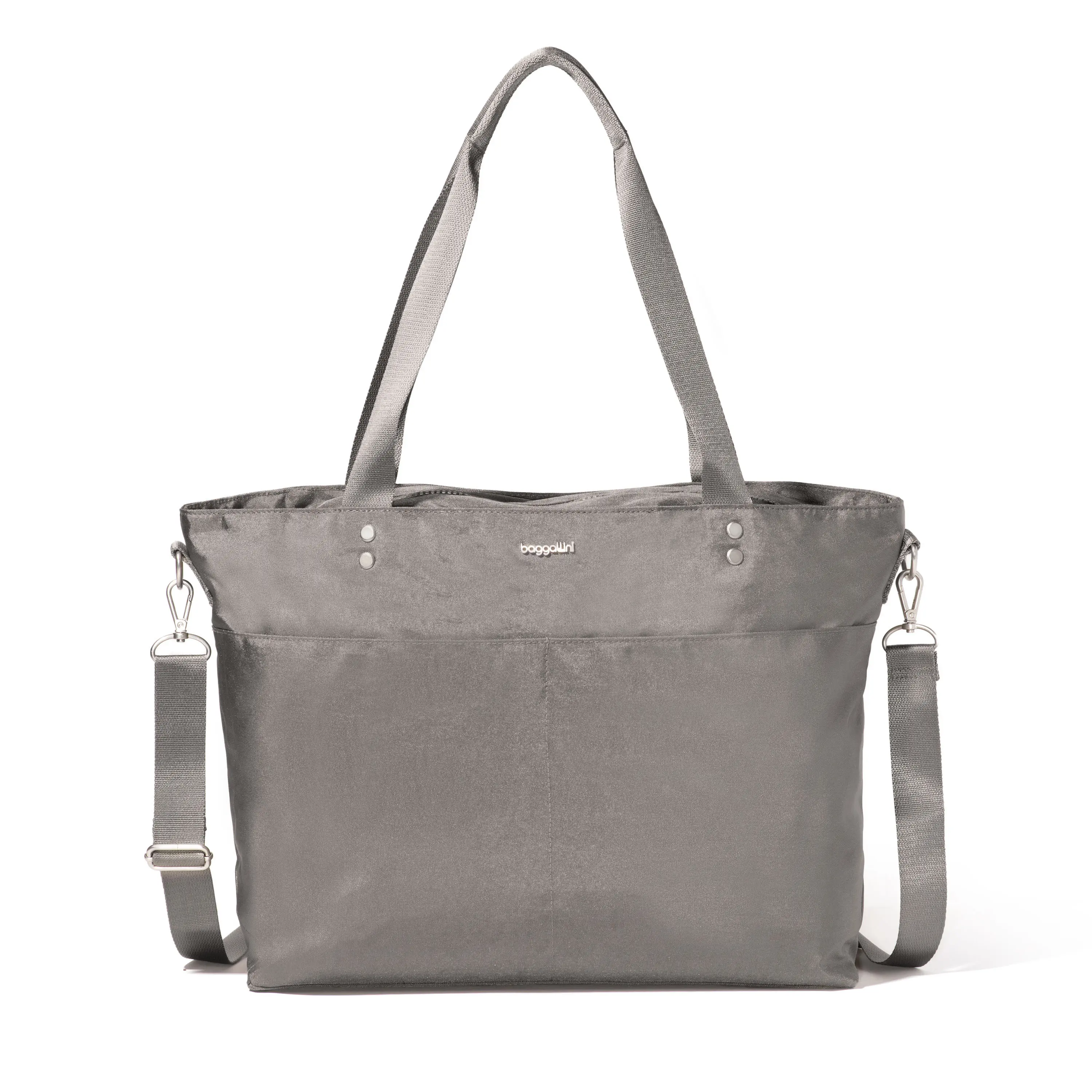 Baggallini Women's Carryall Laptop Tote Crossbody Bag, Stylish Work Bag for Professionals, Working Bag