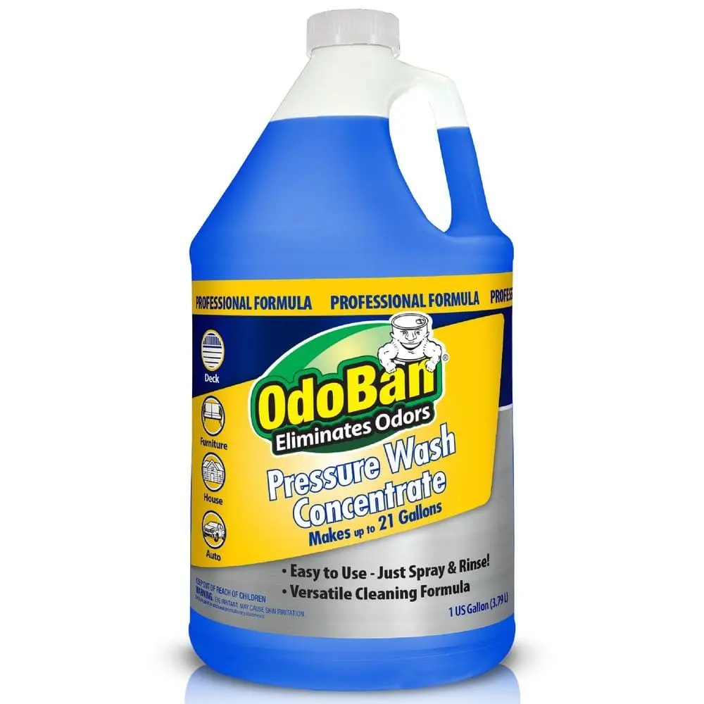 1 Gal. Pressure Wash Concentrate, Pro Strength Pressure Washer Soap/Detergent for Siding, Driveway and Concrete Cleaning