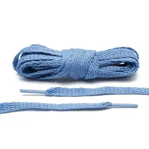Columbia Blue Flat Shoe Laces