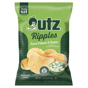 Utz Sour Cream & Onion Ripple Potato Chips