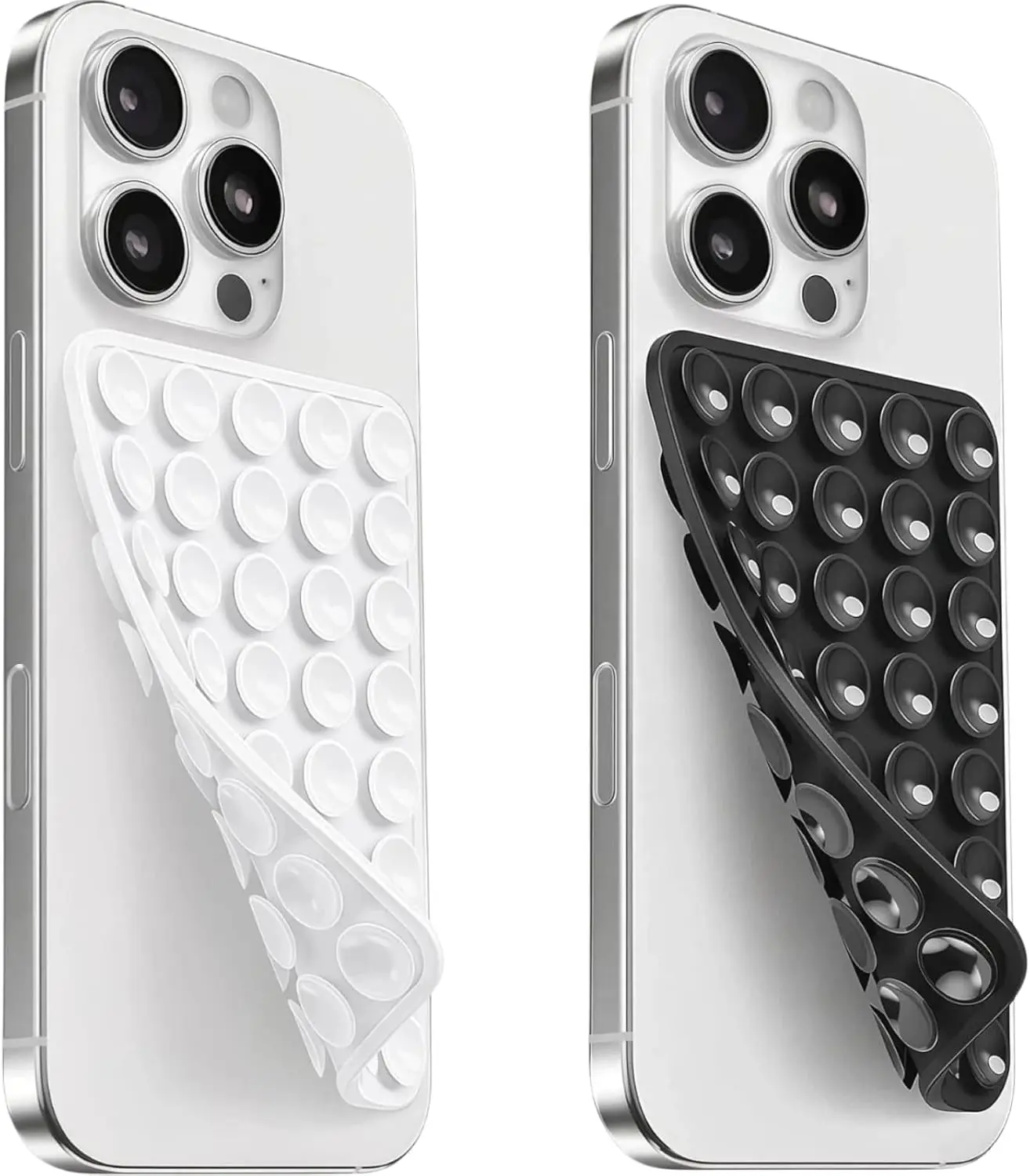 2 sets of silicone suction cup phone protection case holders. Double-sided adhesion, highly adhesive phone holding device. A stronger suction force phone accessory.