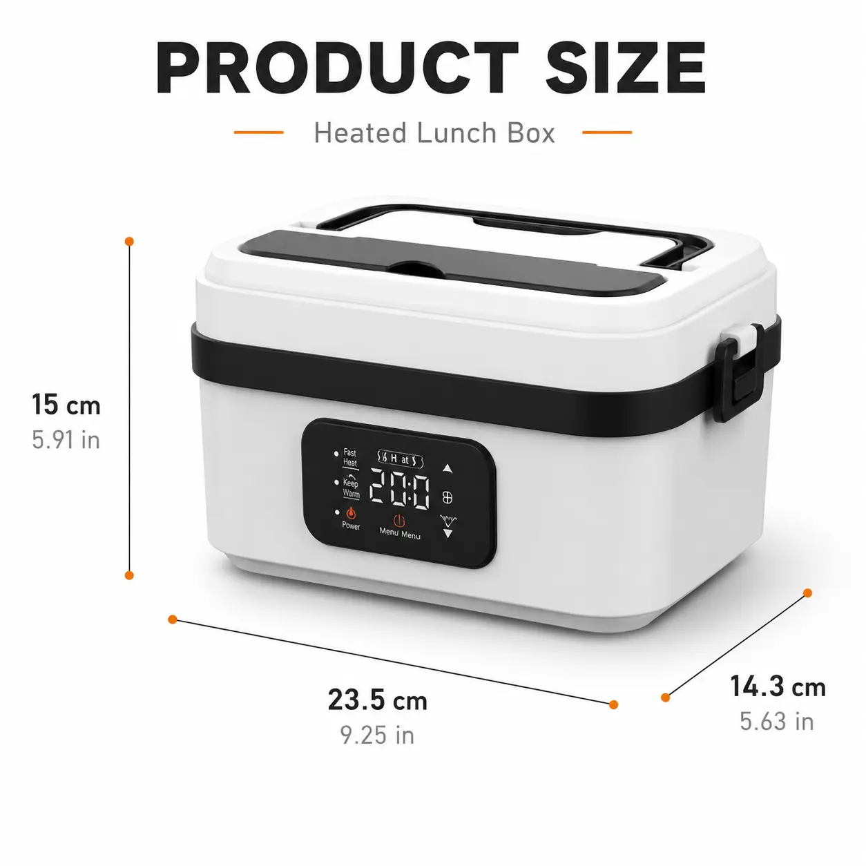 Cordless Electric Lunch Box, Fast Heating Portable Food Warmer, Stainless Steel Tableware and Insulated Bag for Work,Office, Travel, Camping,Suitable for Adults and Children