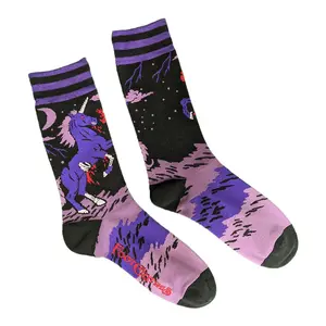 Unisex Zombie Unicorn Socks