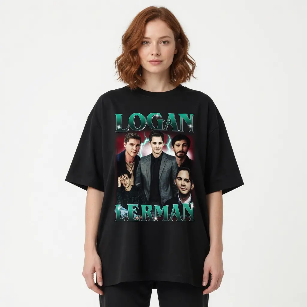 Logan Lerman Vintage Bootleg T-Shirt, Retro Celebrity Graphic Tee, 90s Style Unisex Fan Gift