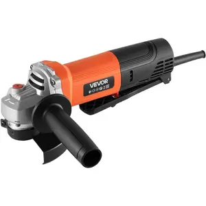 VEVOR Angle Grinder, 4-1/2" Electric Grinder Power Tool, 8Amps 12000RPM High-Speed Corded Angle Grinders with 230 °   Adjustable Dust Guard for Metal Grinding, Cutting, Rust Removal (Disc Not Included)