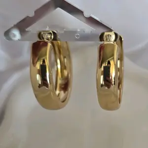 Argollas 269 Grandes Gold Plated - Gold Plated Large Earrings as shown